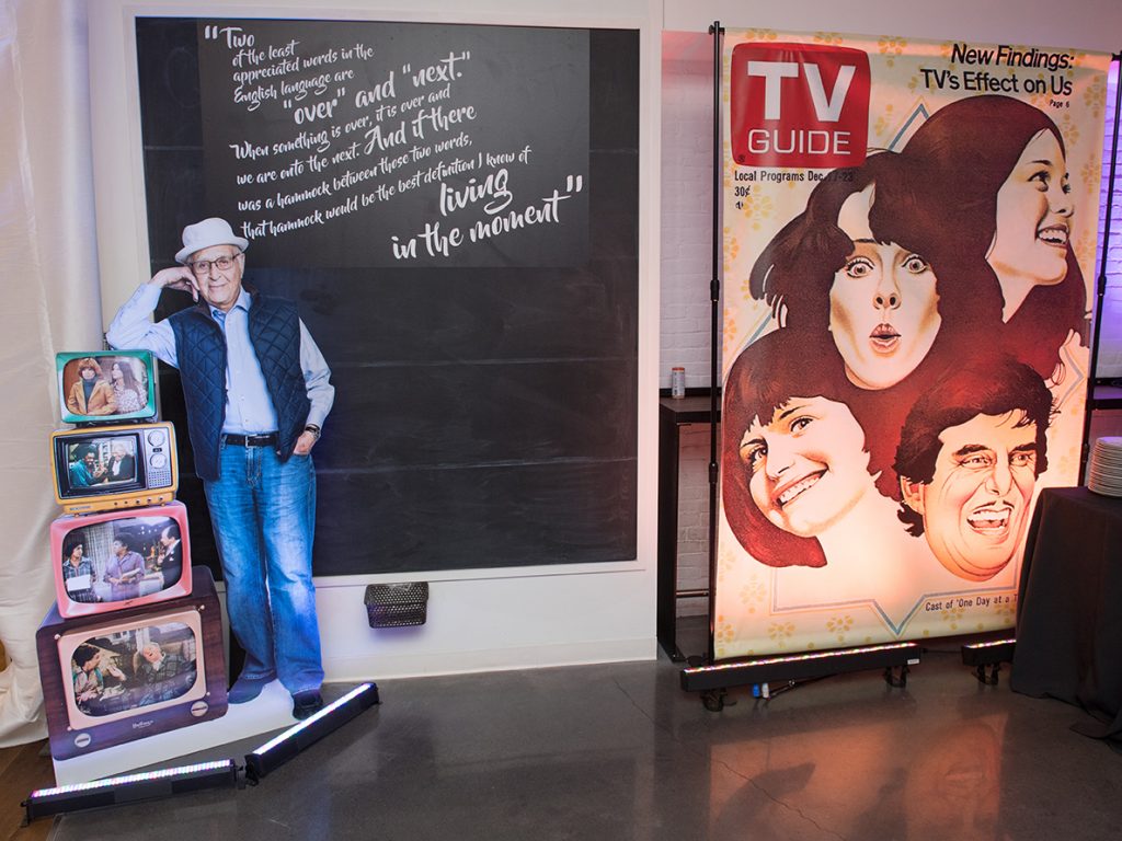 A Norman Lear exhibit in the Huret and Spector Gallery in October 2018