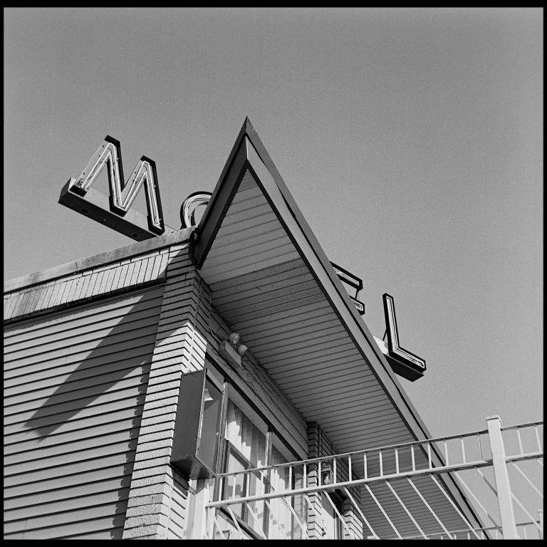 Roof of a motel