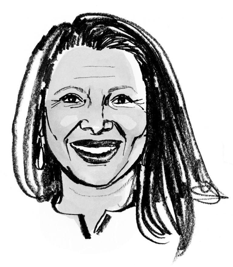 Drawing of Nanci Isaacs