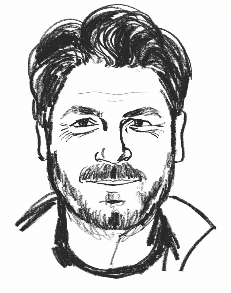 Drawing of Paul Morro