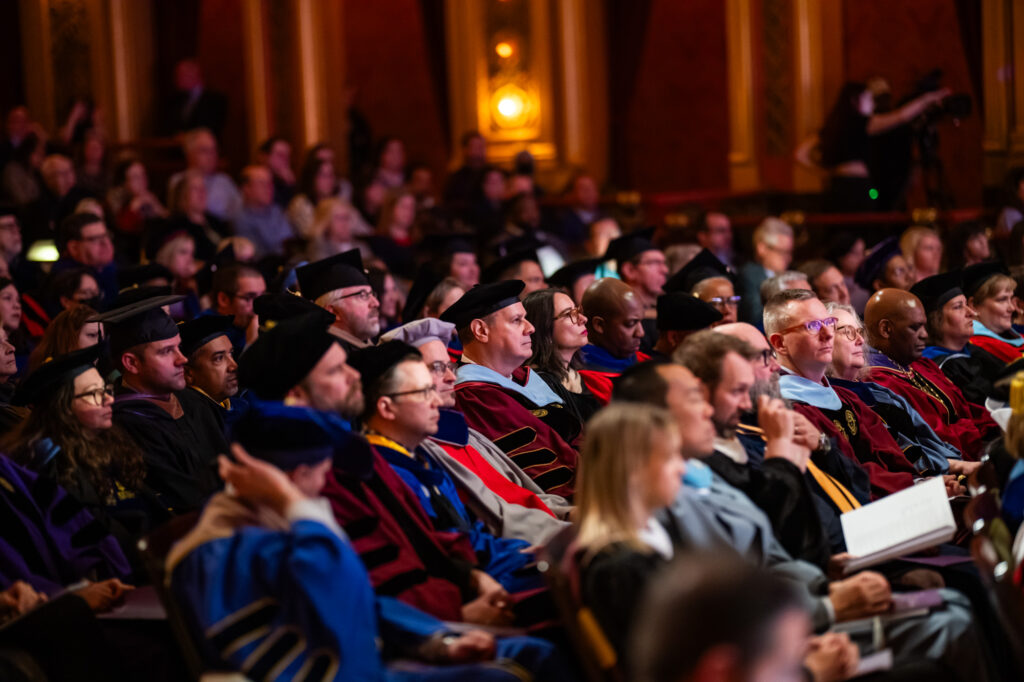 Audience at an inauguration event