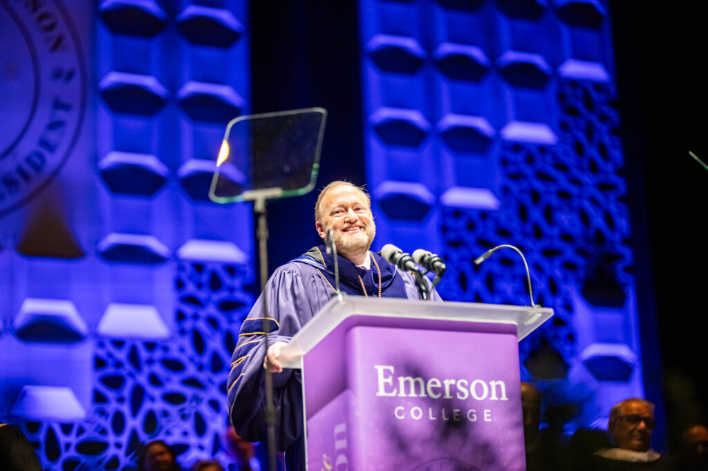 Jay Bernhardt talks at a lecturn