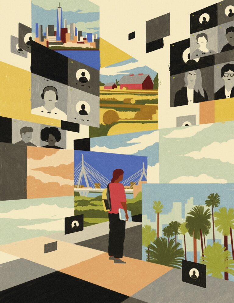 Illustration of lots of people