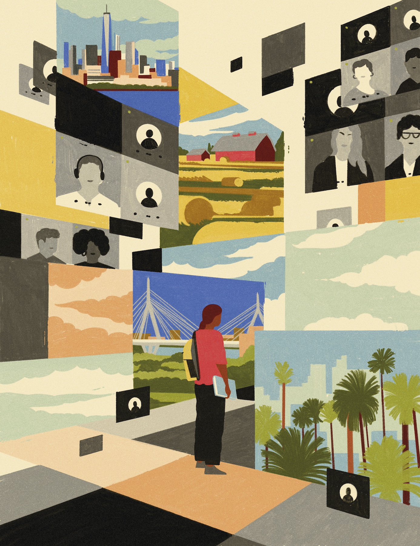 Illustration of lots of people